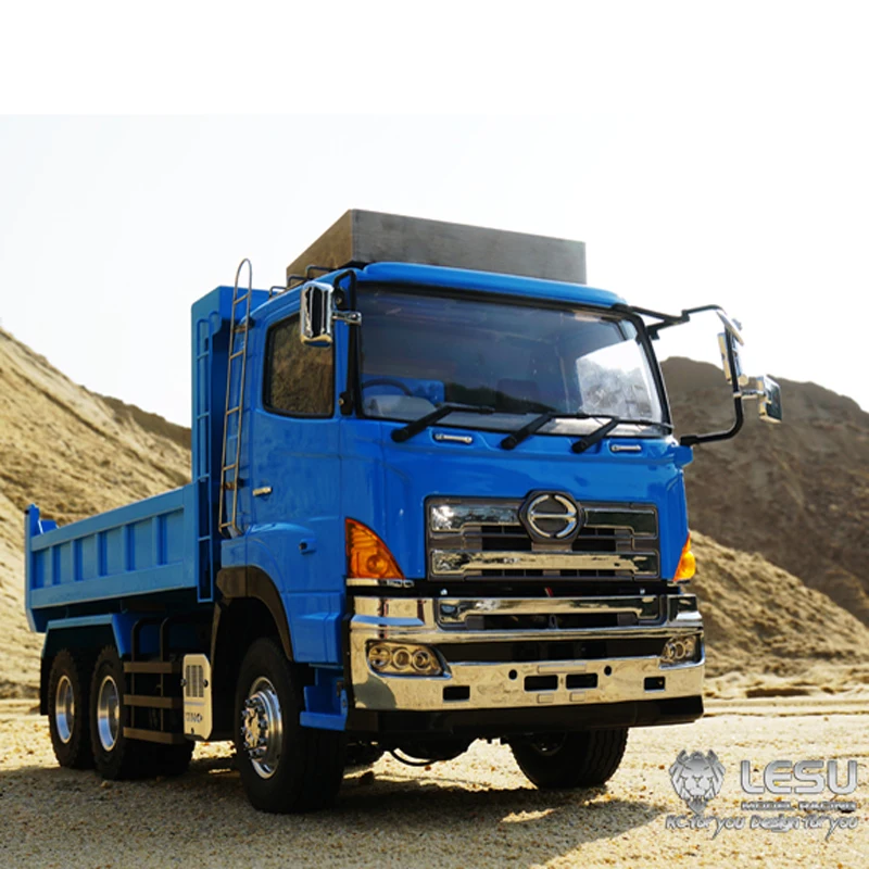 1/14 damperli kamyon Hino700 tam sürücü 6X6 hidrolik F çerçeve hidrolik silindir damperli kamyon modeli LS-20130014 RCLESU Tamiya kamyon