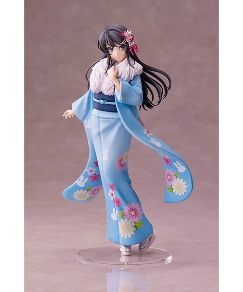 100 % Orijinal:Anime Figürü Sakurajima Mai Kimono tarzı 1/7 PVC Action Figure Anime şekilli kalıp Oyuncaklar Şekil Koleksiyonu Bebek Hediye