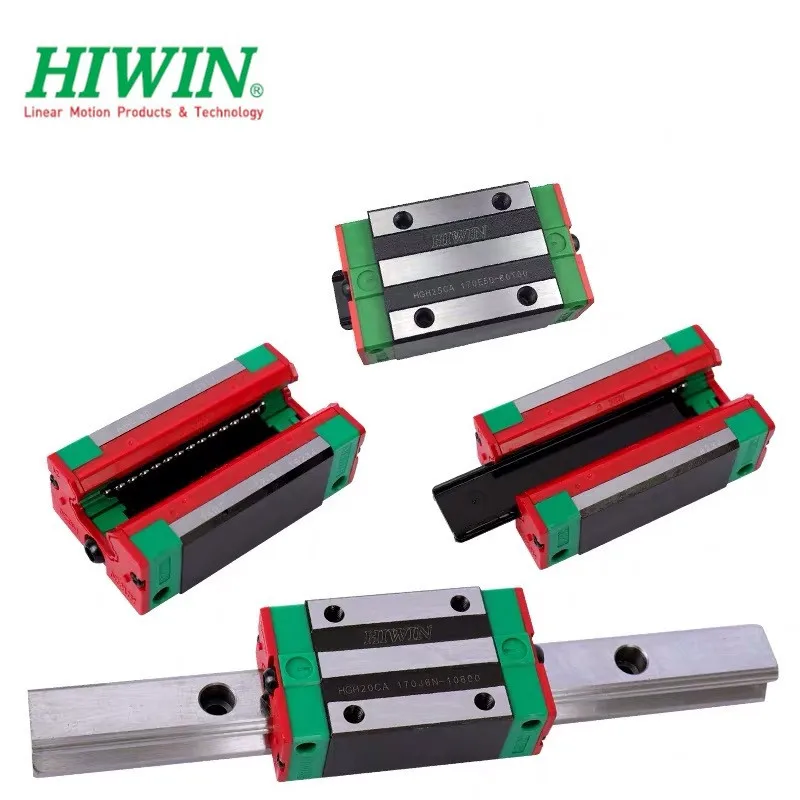 100 % Orijinal HIWIN 2 adet lineer kılavuz rayı HGR25-700mm + 4 adet HIWIN HGH25CA Veya + 4 adet HGW25CA lineer bloklar HGH25 HGW25