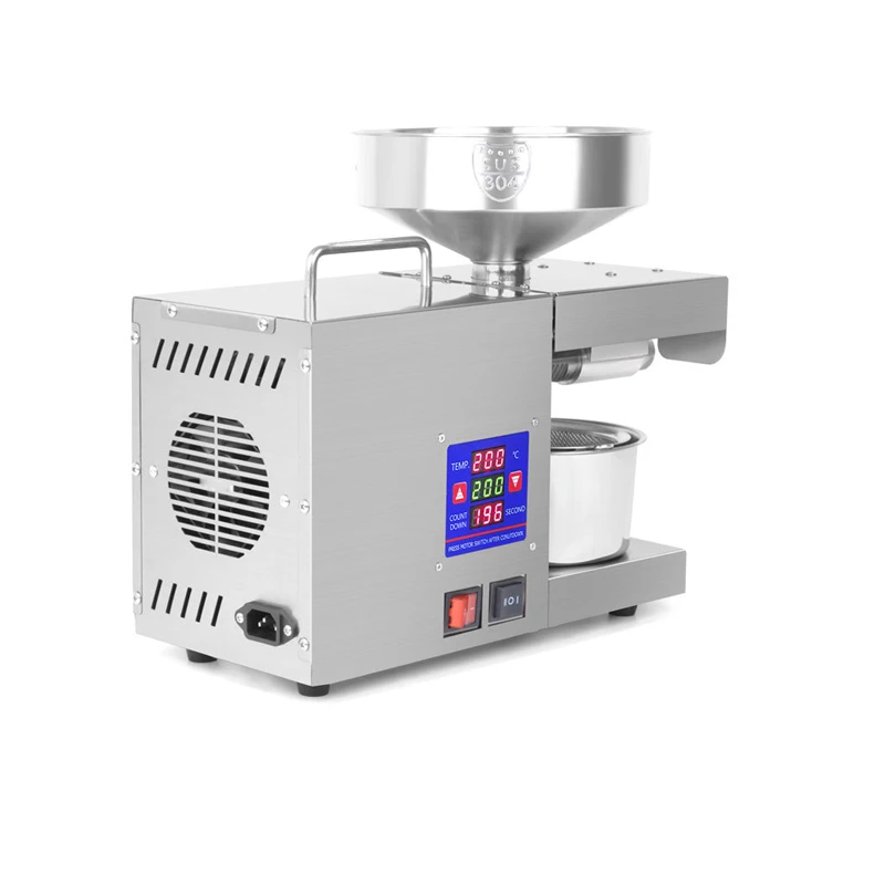 110 V/220 V 750 W Yağ Basın Paslanmaz Çelik Yağ Basın Soğuk Pres Yağ Makinesi Otomatik Akıllı Sıcaklık Kontrolü 0