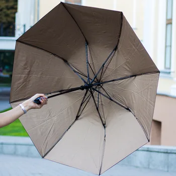 113 cm (4 adet/grup)75 Çelik alaşım şemsiye görünür gerçek çift katmanlar karbon fiberglas ıki kat otomatik açık kanca mini golf şemsiyeleri