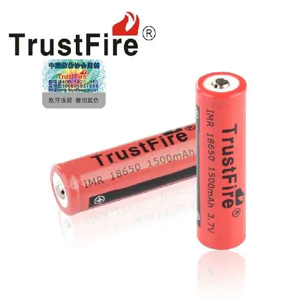 12 adet/grup TrustFire IMR 18650 1500 mah 3.7 V şarj edilebilir pil Lityum Piller İçin LED el feneri E-sigara Kamera