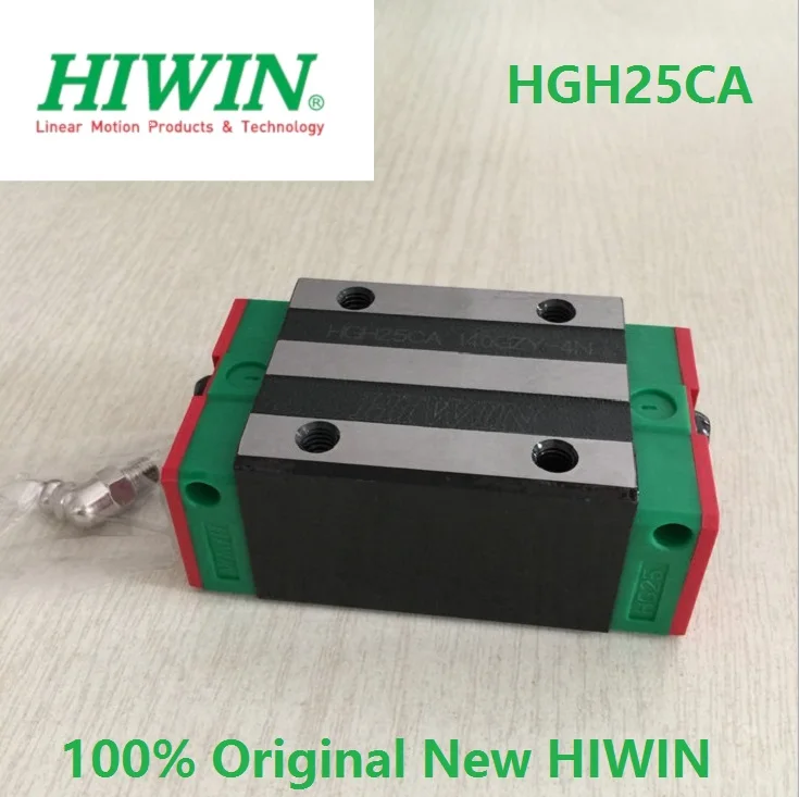 2 adet 100 % orijinal Hıwın lineer kılavuz rayı HGR25-L 1000mm + 4 adet HGH25CA Veya HGW25CA Lineer Blok Taşıma İçin CNC HGW25CC