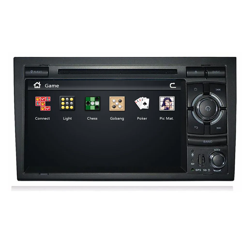 2 Din Araba Multimedya Oynatıcı GPS araba DVD Automotivo İçin Audi / A4/S4 2002-2008 Radyo haritalar kamera