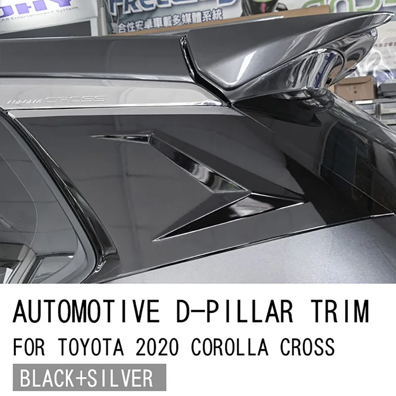2020 corolla cross özel refitted arka cam panelinin ABS malzeme dış dekorasyonu için uygundur 2