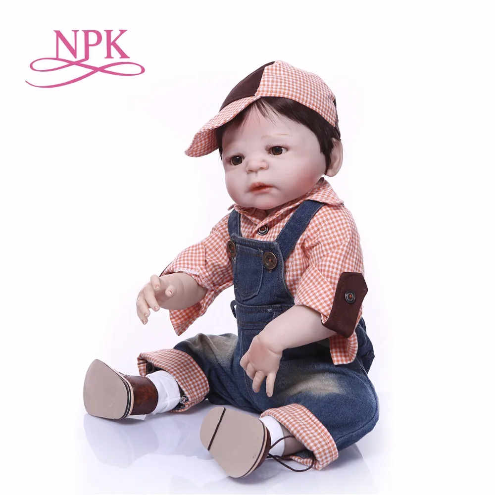 23 inç bebe alive Tam Silikon yeniden doğmuş oyuncak bebekler Gerçekçi Yenidoğan menino Bebekler Bebek Güzel doğum günü hediyesi Mevcut bonecas