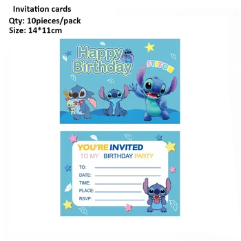243 adet Disney Bebek Lilo ve Stitch Mavi Tema Doğum Günü Partisi Dekorasyon Tek Kullanımlık Sofra Seti Bebek Duş Dikiş Parti Malzemeleri