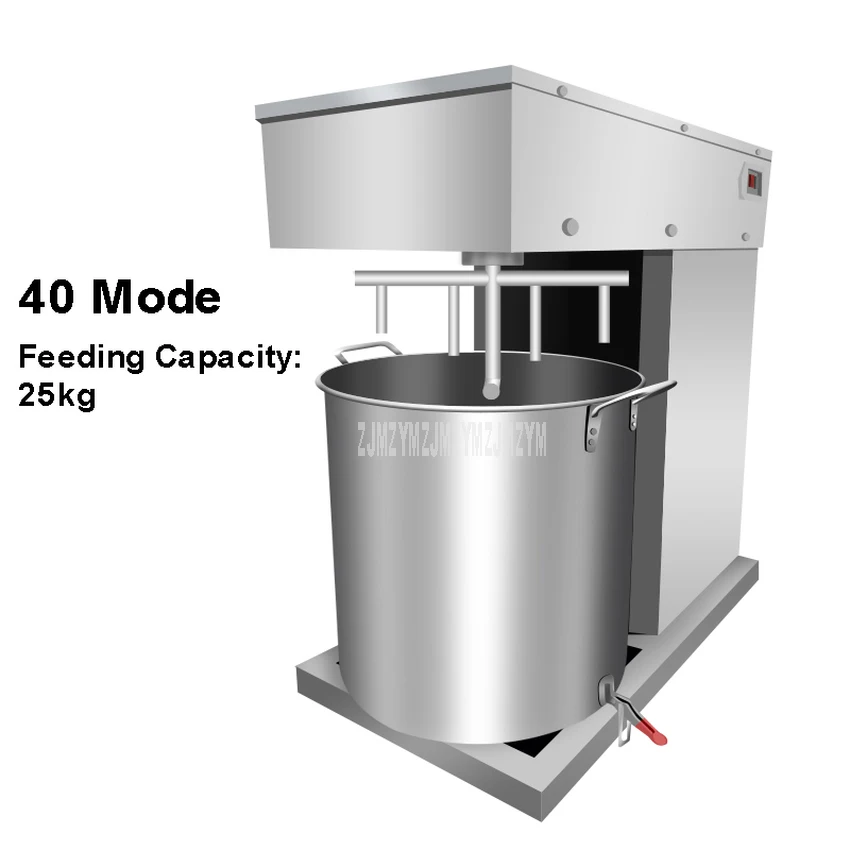 25 kg Kapasiteli Çok Fonksiyonlu yiyecek mikseri Paslanmaz Çelik Ticari Otomatik Elektrikli Hamur Doldurma Karıştırma Makinesi 40 Modeli