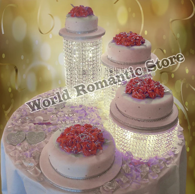 3 adet / takım Akrilik Düğün pastası standı büyük boy çapı 30 cm parti kek rafları
