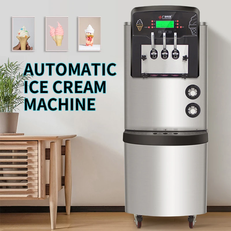 36-42L / H dondurma makinesi ticari Otomatik Ticari dondurma makinesi Yüksek şişirme ön soğutma fonksiyonu 3300 W 1