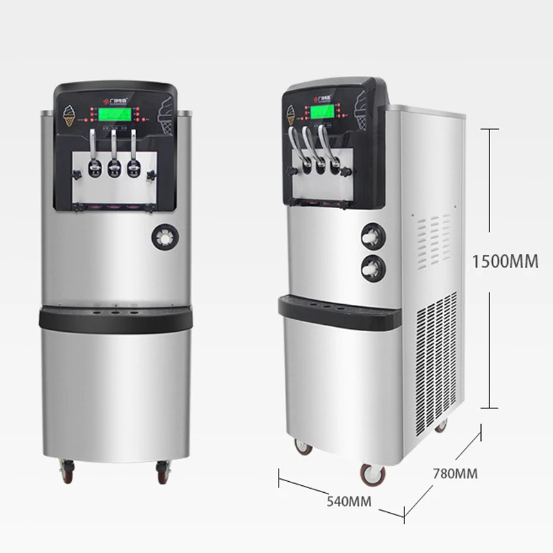 36-42L / H dondurma makinesi ticari Otomatik Ticari dondurma makinesi Yüksek şişirme ön soğutma fonksiyonu 3300 W 2