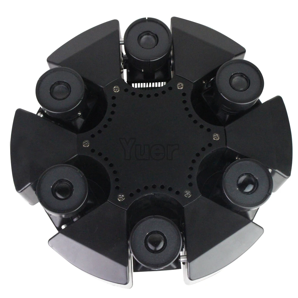 4 Adet/grup 120 W RGB DMX kontrol hareketli kafa ışık 6 kafa ışın döndür lazer ışığı AC100-240V DJ disko sahne etkisi aydınlatma