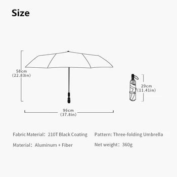 7 Renkler Otomatik Şemsiye Yağmur Kadınlar Üç-katlanır Şemsiye Rüzgar Geçirmez Adam Güneşli Ve Yağmurlu Şemsiye Değişim Renk Nedeniyle UV