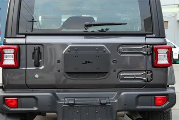 Alüminyum Alaşım Bagaj Kapağı Egzoz Hava Firar-plaka Kapak Plaka ıçin Jeep Wrangler JL 2018 + Dış Dekorasyon Aksesuarları