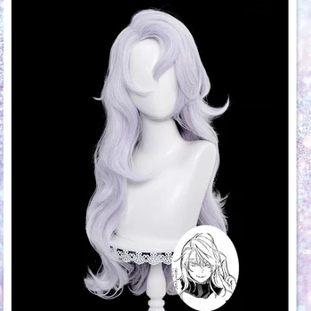 Anime Jujutsu Kaisen Cosplay Gojo Satoru peruk Uzun Gümüş ısıya dayanıklı saç Gojo Satoru Cosplay Kadınlar Için CS680