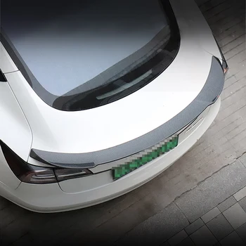 Araba Arka Kanat Trim Şerit Çıkartmalar ABS Dış Modifikasyon Spor Tesla Modeli 3 ıçin Sabit Rüzgar Kanat Dekorasyon Oto Aksesuarları
