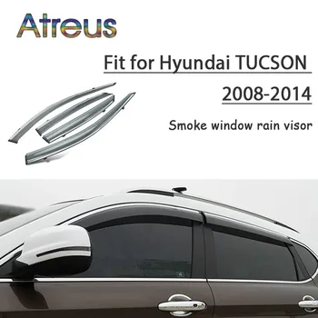 Atreus 1 takım Için ABS 2018 2017 2016 Hyundai Tucson Aksesuarları Araba Havalandırma Güneş Deflector Guard Duman Pencere Yağmur Visor