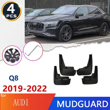 Audi Q8 için 2019~2022 Yüksek Kaliteli Plastik Araba Çamurluk Çamur Flaps Çamurluklar Çamurluklar Splash Muhafızları Araba Aksesuarları Mal 2020 2021