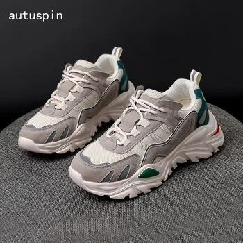 Autuspin platform ayakkabılar Klasik Vulkanize Sneakers Fashoin kadın koşu ayakkabıları Fitness SALONU Eğlence Ayakkabı Kadın Sneakers