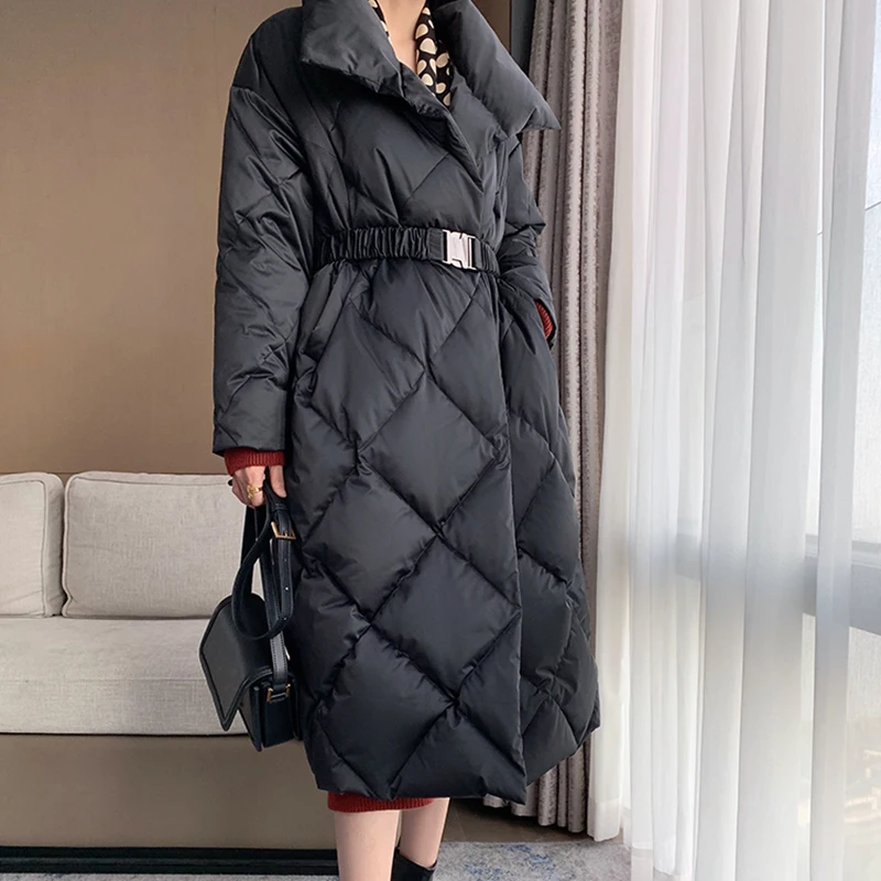 Avrupa Rus Tarzı Kalın aşağı parka kadın kış Streetwear moda pamuk paded mont hoodie S269. 5