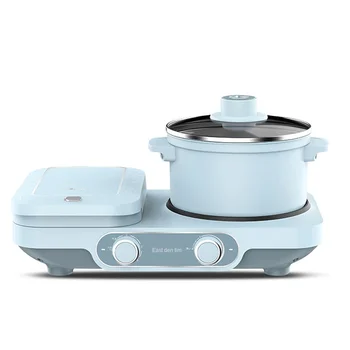 Ayrılabilir ızgara sandviç kahvaltı makinesi çok fonksiyonlu bağımsız çalışma dört bir küçük tost makinesi bir anahtar zamanlama waffle