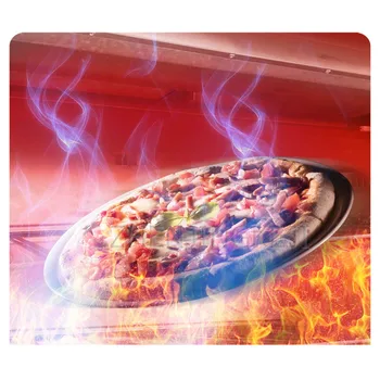 Açık Pizza Makinesi Taze Pişmiş Cep İşlevli Ticari Durak Gaz fırın Gece pazarı El Yapımı pizza fırını 220 V 1500 W
