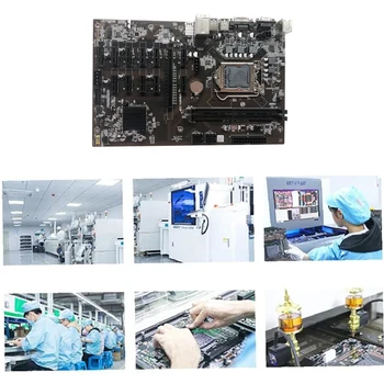 B250 BTC Madencilik Anakart ile 120G SSD + SATA Kablosu LGA 1151 12 Xgraphics Kart Yuvası DDR4 USB3.0 SATA3.0 BTC Madenci için