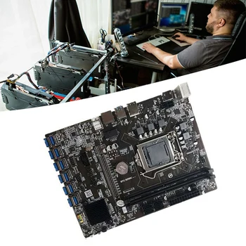 B250C BTC Madencilik Anakart 12 USB3.0 PCI-E16X Grafik Yuvası G3930 / G3900 CPU + CPU Fan LGA1151 DDR4 DIMM Anakart