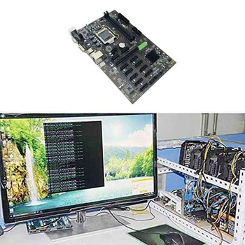 B250C BTC Madencilik Anakart LGA1151 RJ45 Ağ Kablosu +G3900 CPU LGA 1151 SATA 3.0 USB 3.0 Bitcoin BTC Madenci