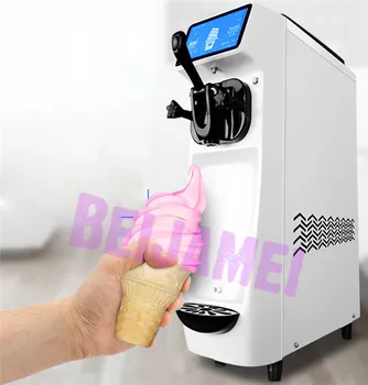 BEIJAMEI Yumuşak Dondurma Makinesi Ticari Elektrikli Dondurma Makinesi Masaüstü Dondurma Yapma 5