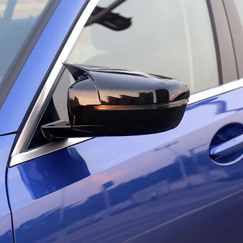 BMW 3 Serisi ıçin CarMango G20 2020 2021 Araba Styling Dikiz Aynası Boynuz Kapak Koruyucu Trim Çerçeve Sticker Dış Aksesuarları