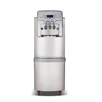 BX568CTREL 220 V 4200 W Güçlü Çıkış Gücü Çift Sistemi Tam Paslanmaz Çelik Ticari Yumuşak Dondurma Yapma Makinesi Krem Makinesi 2