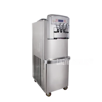 BX568CTREL 220 V 4200 W Güçlü Çıkış Gücü Çift Sistemi Tam Paslanmaz Çelik Ticari Yumuşak Dondurma Yapma Makinesi Krem Makinesi 4