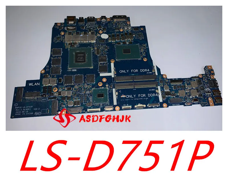 CN-0KPYXX 0KPYXX İçin DELL Alienware 15 R3 i7-6700HQ Laptop anakart LA-D751P SR2FQ N17E-G2-A2 DDR4 GTX1070M Anakart