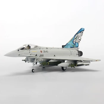 Diecast 1/72 Ölçekli Typhoon Fighter EF-2000 Eurofighter Uçak Modeli Metal Uçak Koleksiyonu Hatıra Ekran Hediye Oyuncak