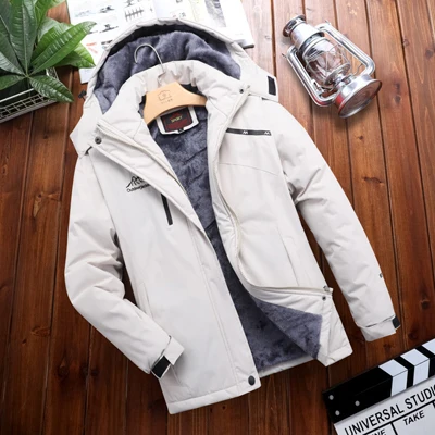 DIMUSI erkek Ceket Kış Rahat Erkekler Polar Sıcak Rüzgarlık Kapüşonlu Mont Açık Termal Su Geçirmez Ceketler Erkek Giyim 0