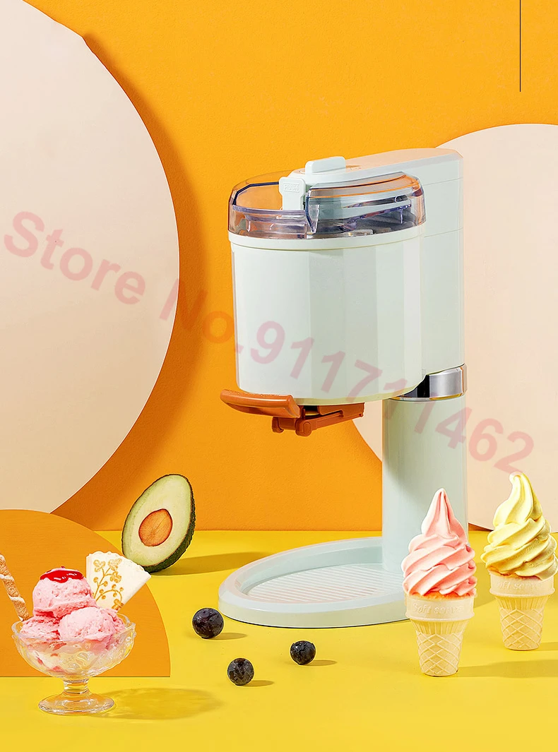Ev Yoğurt Dondurma rulo Makinesi Küçük Meyve Dondurma Makinesi Smoothie Makinesi DIY 220 V 20 W 1L 4