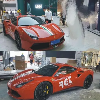 Ferrari 458 İÇİN araba çıkartmaları F430 488 599 araba vücut dış kişiselleştirilmiş özel spor çıkartması filmi