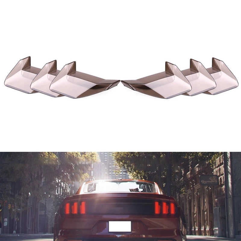 Ford Mustang 2018-2020 için Arka lambası yüzey koruma kuyruk ışık lambası dekorasyon çıkartması Trim ABS Araba dış aksesuarları