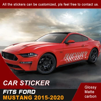 Ford Mustang için 2016 2017 2018 2019 2020 Styling Discovery Serin Grafik Sticker Vinil Wrap Araba Çıkartması Mustang Sticker