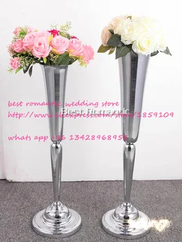 Gümüş çiçek vazo / çiçek avrupa tarzı düğün dekorasyon mefruşat ürünleri / düğün centerpiece/çiçek standı