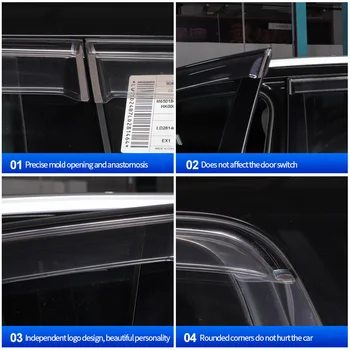 Güneşli Ve Yağmurlu Dişli İçin Chery Exeeo VX 2021 ABS Araba Windows Yağmur Ve Güneş Araçları Dekorasyon Aksesuarları Karşı Korumak