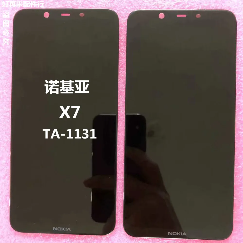 Için Nokia X7 2018yedek için lcd ekran ekran dokunmatik sayısallaştırıcı tertibatı ile Uyumlu Nokia 8.1 TA-1131 / X7 2018 0