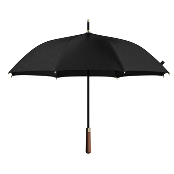 Iş Çift Katmanlı Şemsiye Erkekler Lüks Rüzgar Geçirmez Uzun Sap Şemsiye Büyük Düz Renk Parapluie Ev Ürünleri