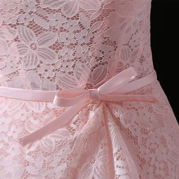 JaneVini Pembe Uzun Gelinlik Modelleri 2018 Dantel See Through Korse Düğün Parti Elbise Artı Boyutu Tül Kolsuz Balo Elbise Yeni 2