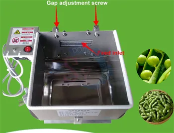 JZSY Toptan fiyat mini elektrikli yeşil soya fasulyesi cilt çıkarma makinesi / edamame soyma makinesi / manuel bezelye sheller 220 V 15 kg / saat