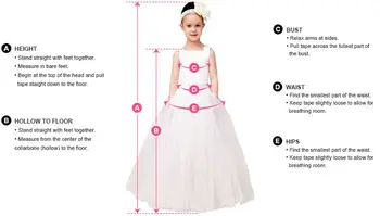Kabarık Tül Prenses Çiçek Kız Elbise Bebek Kız Elbise Balo Çocuk Brithday Elbise İlk Communion Çocuk Düğün Parti