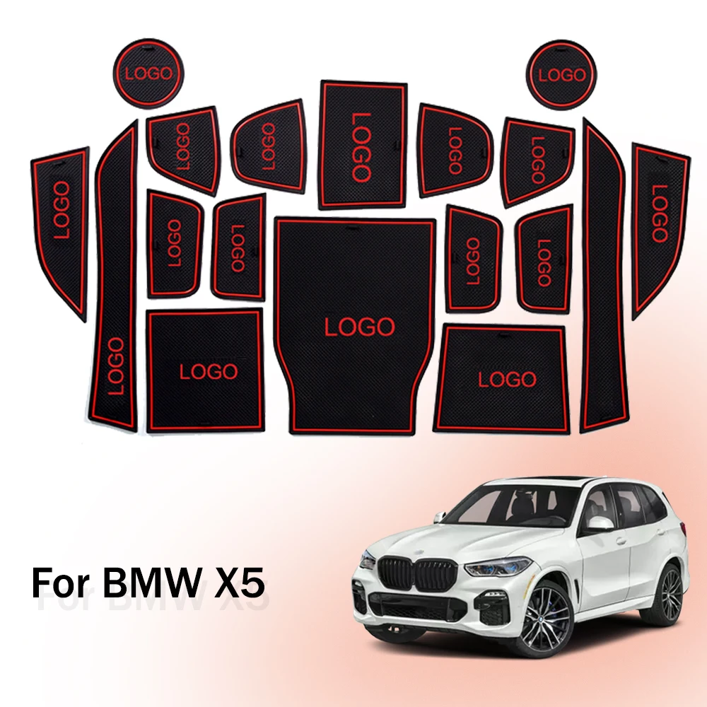 Kapı oluk mat Kaymaz Kapısı Yuvası Fincan Mat BMW X5 2019 2020 G05 Kapı Oluk kaymaz Ped Aksesuarları Araba sticker 4