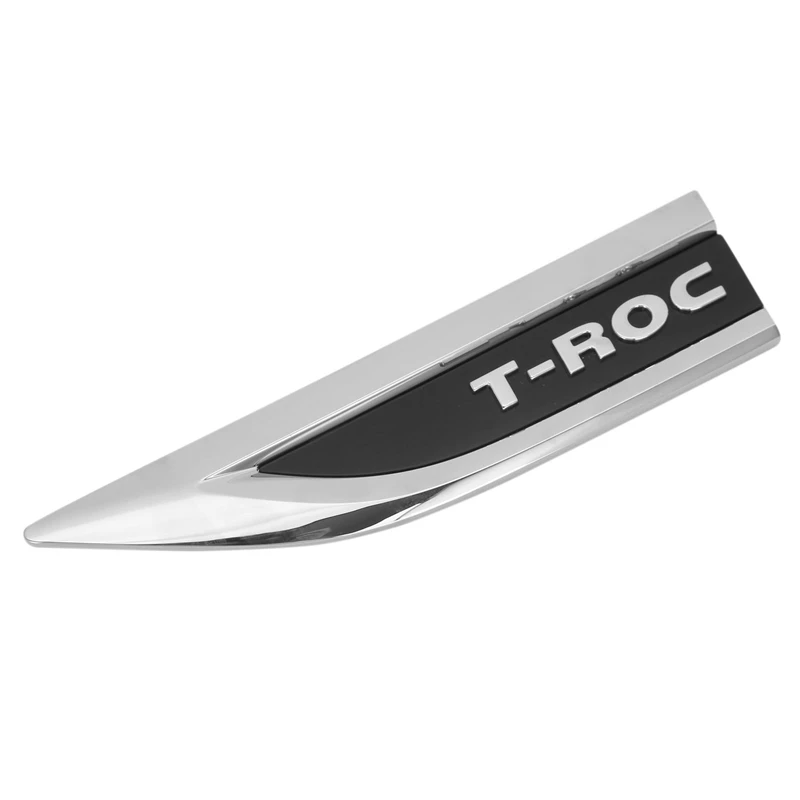 Kapı Yan Kanat Çamurluk Amblem Rozeti Sticker Trim ıçin T-ROC TROC 2018 2019 2020 2021
