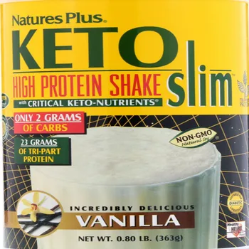 Keto slim yüksek proteinli shake, vanilya aroması, 0,80 lb (363 g)